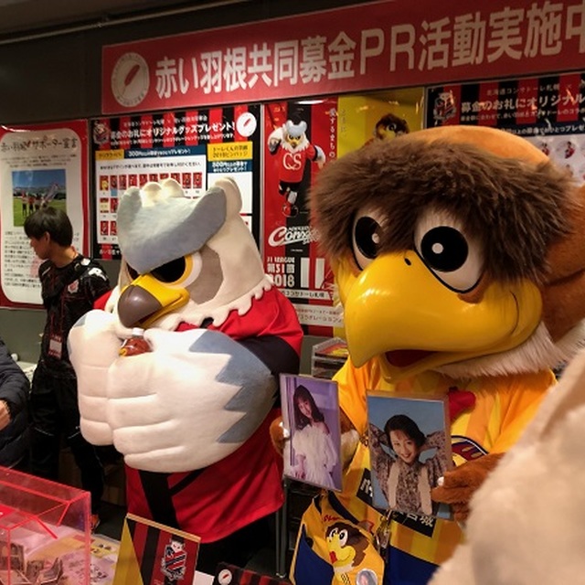 ドーレくんとベガッ太が募金活動