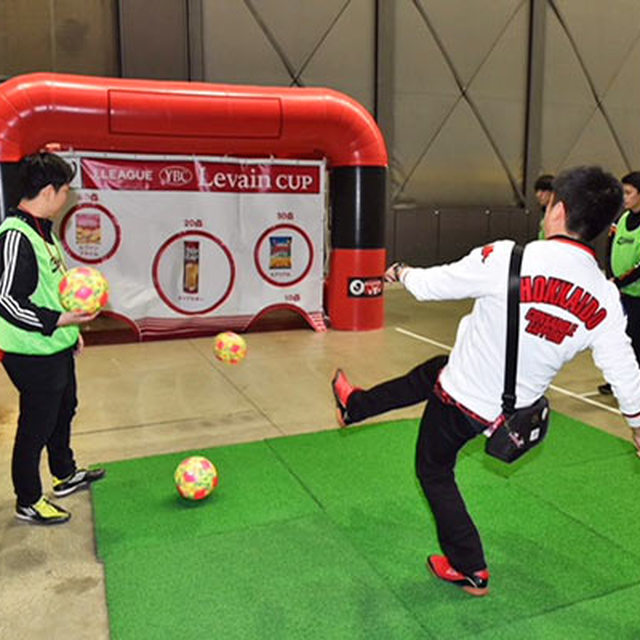 試合前、元気にチャレンジ!