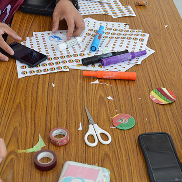 ファジ丸缶バッジ ワークショップ