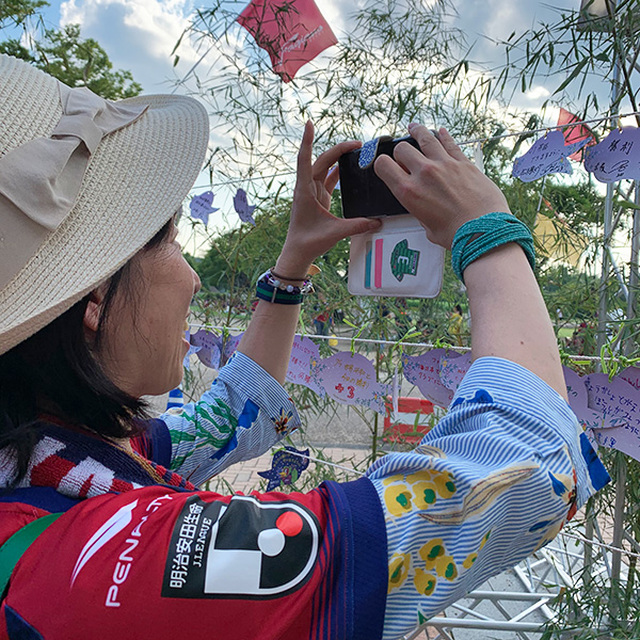 スタジアム前広場に「七夕の塔」が登場!