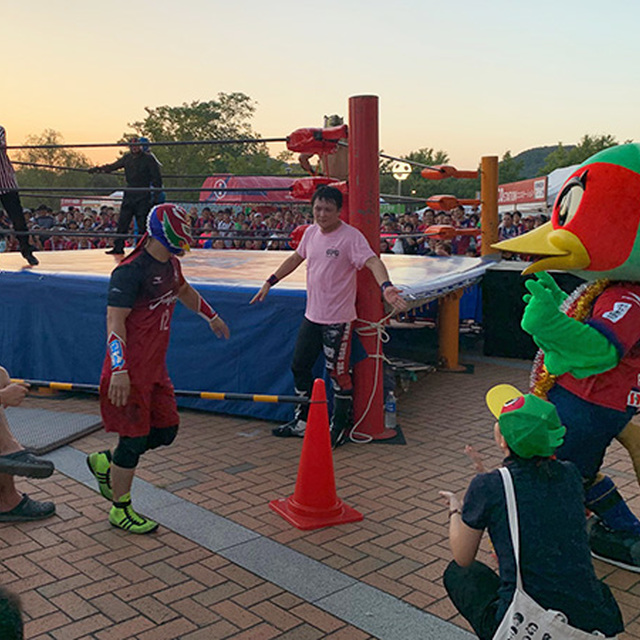 レイ・ファジアーノを迎え撃つファジ丸!