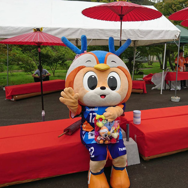 ヴィヴィくんも小京都を満喫