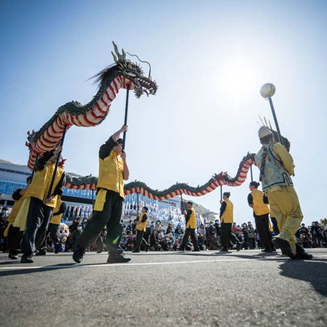 伝統的な「十善寺龍踊」